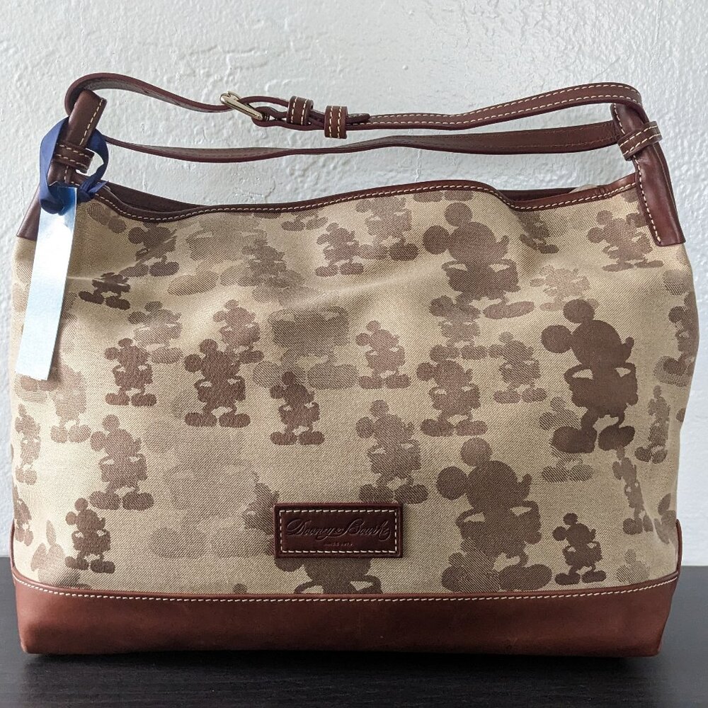 NWT Disney x Dooney & Bourke Mickey Silhouette Champsac Tote Shoulder Bag
